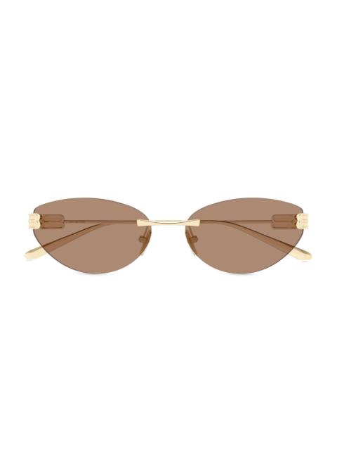 BALENCIAGA Women's Gossip 61MM Cat-Eye Sunglasses - Gold Brown