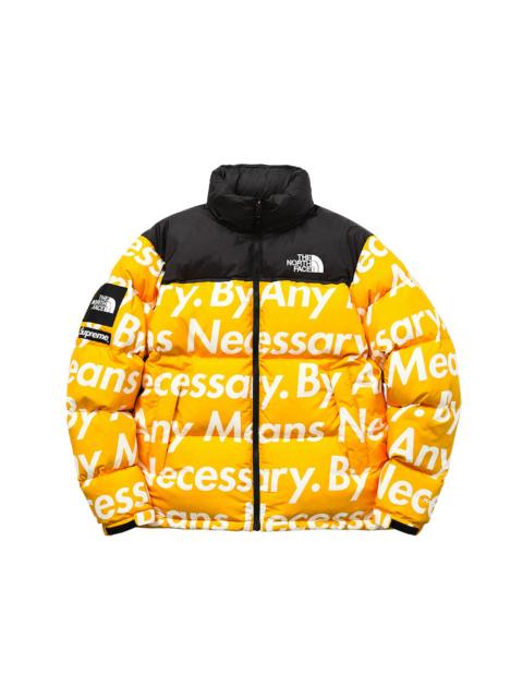 Supreme The North Face By Any Means Nuptse Jacket Yellow