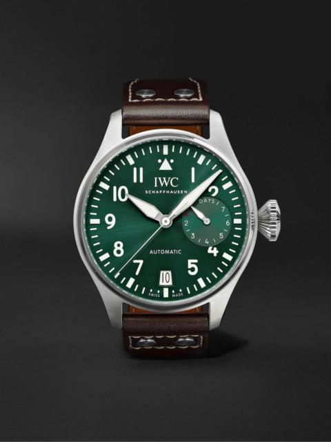 Big Pilot's Automatic 46.2mm Stainless Steel and Leather Watch, Ref. No. IW501015