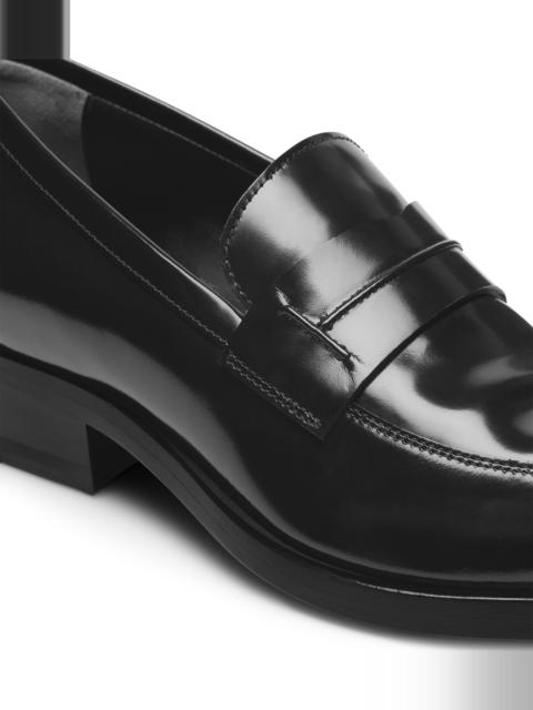 TOM FORD BRUSHED LEATHER EVA LOAFER