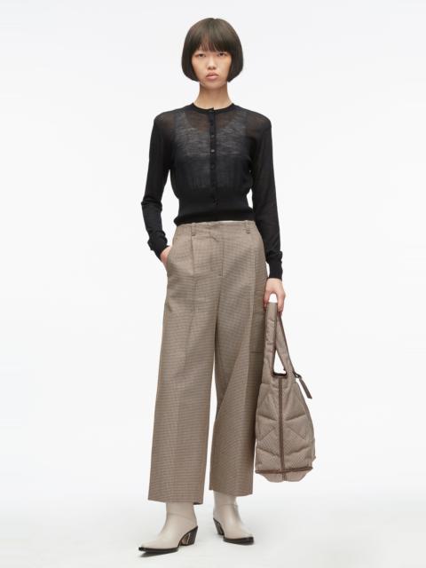 3.1 Phillip Lim Houndtooth Tweed Curve Leg Pants