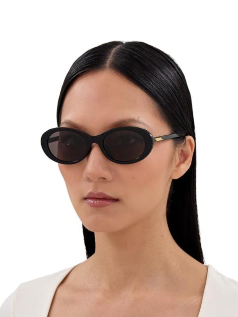 Bottega Veneta Women's 55MM Oval Sunglasses - Black