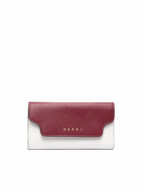 Marni MARNI Two-Tone Leather Key Chain Case | luosophy