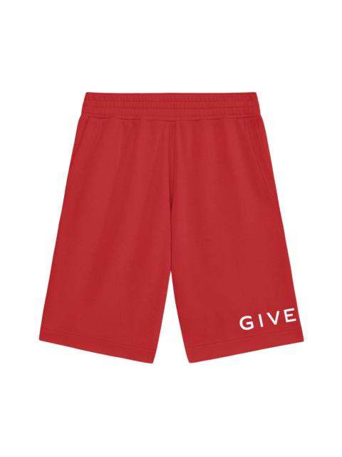 Givenchy Men's Boxy Logo Shorts - Vermillon