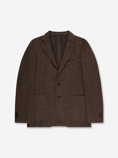 SLOWEAR Slim fit mélange effect cotton jacket