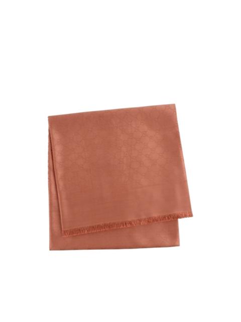 GUCCI GG frayed scarf