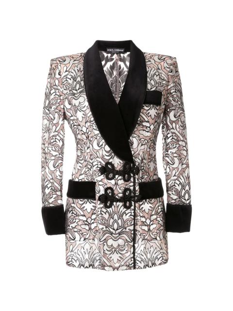 Dolce & Gabbana baroque print blazer