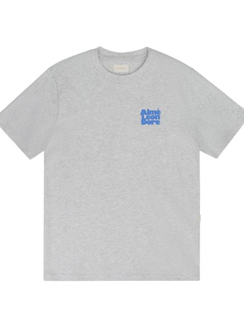 AIMÉ LEON DORE Stacked Logo Tee "Silver Mix" SS24CT033 SILVER MIX