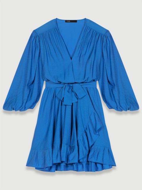 maje Short ruffled dress