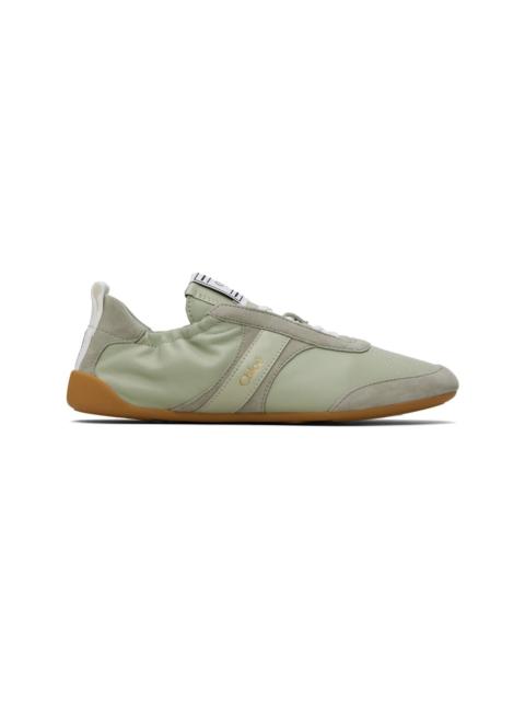 Chloé Green 'Chloé Kick' Sneakers