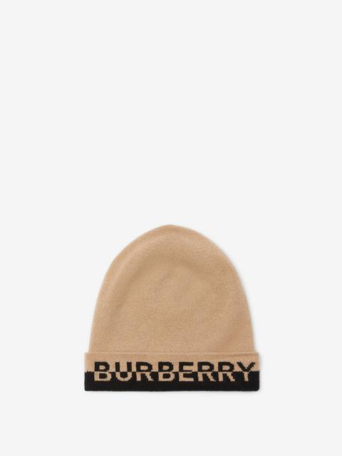 Logo Intarsia Cashmere Beanie