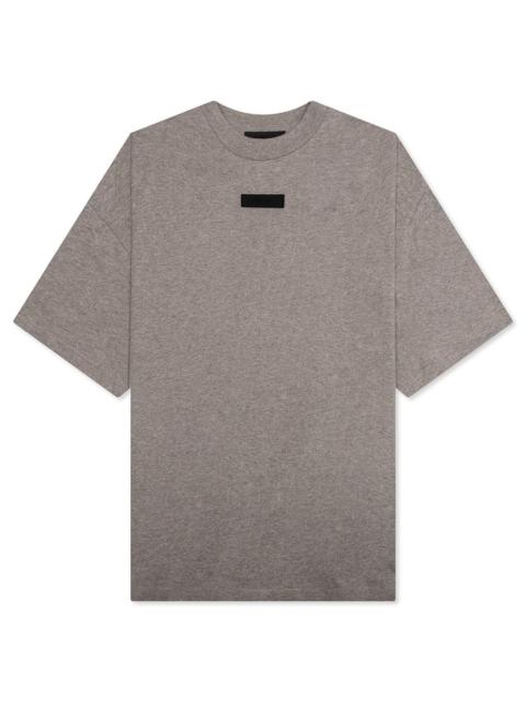 ESSENTIALS S/S TEE - HEATHER GREY