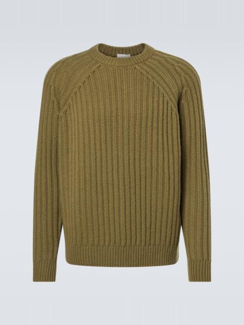 Allude Ribbed-knit wool and cashmere sweater