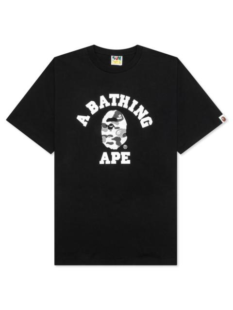 ABC CAMO COLLEGE TEE - BLACK/GREY