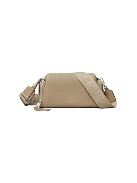 TORY BURCH Women's Perry Voyager Leather Crossbody Bag - Soft Cement