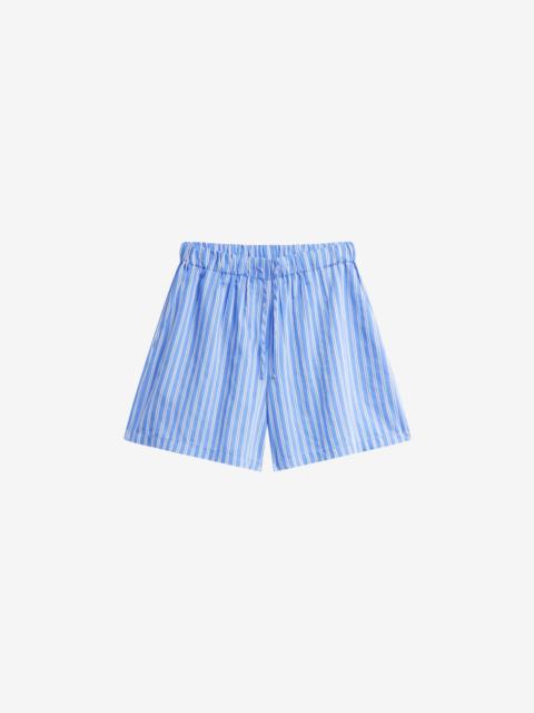 The Frankie Shop Toscane Boxer Shorts - Blue/White Stripe