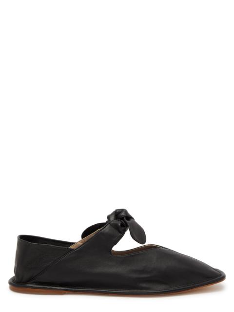 HEREU Llasada leather ballet flats