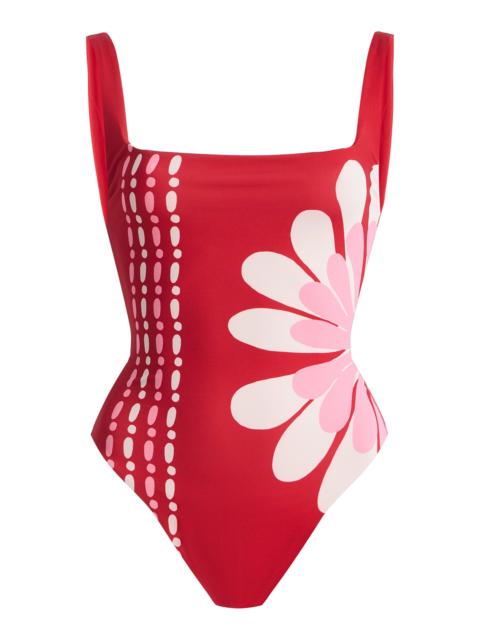 CALA de la CRUZ Vienna One-Piece Swimsuit red