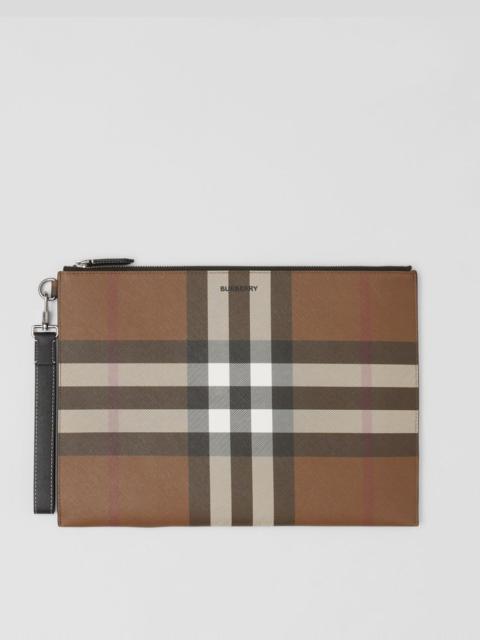 Burberry Large Check Zip Pouch