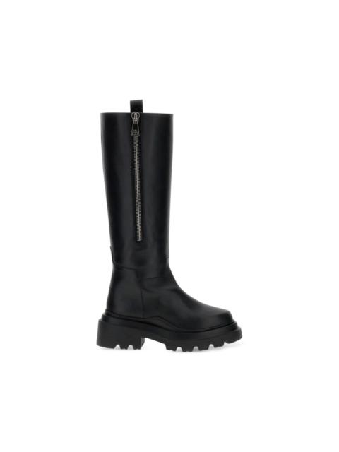 Plan C zip-fastening lug-sole boots