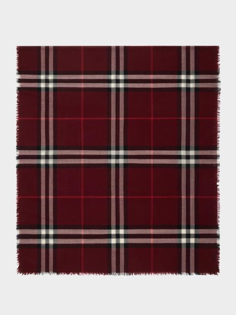 Burberry Men's Wool Large Check Scarf