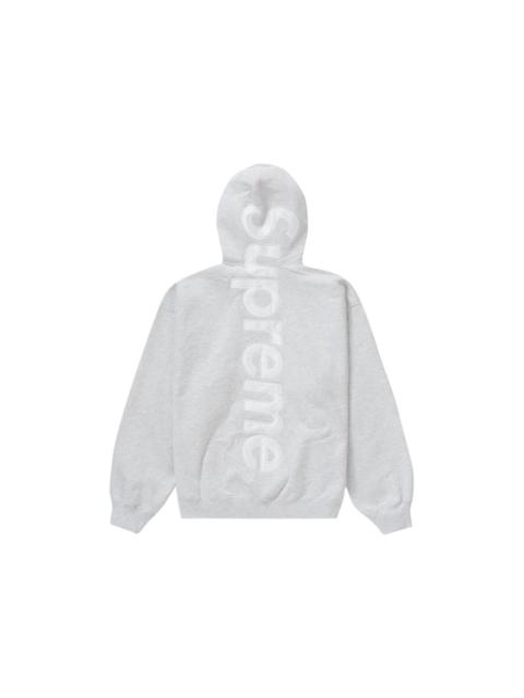 Supreme Supreme Satin Appliqué Hooded Sweatshirt (FW23) Ash Grey