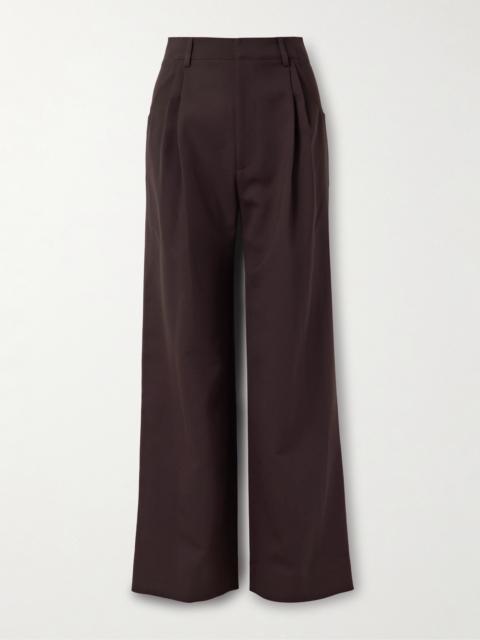 LIBEROWE Annie Pleated Woven Wide-leg Pants