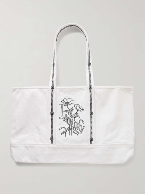 BODE Laundry Logo-Embroidered Cotton-Canvas Tote Bag