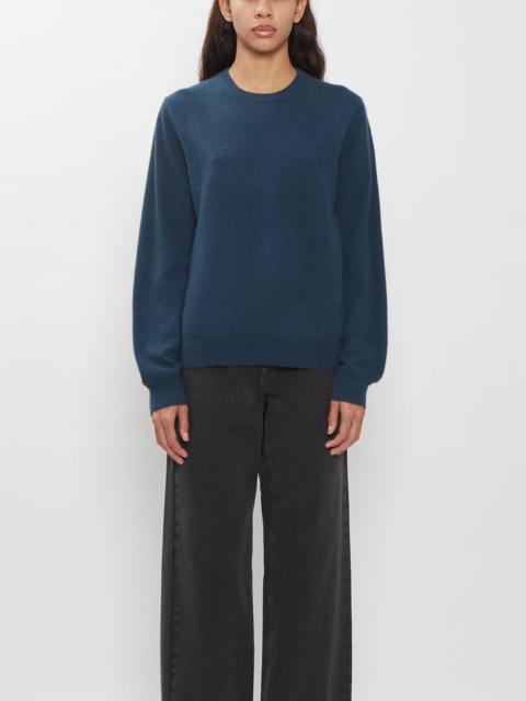 FRENCKENBERGER Mini R-Neck Cashmere Sweater — Encre