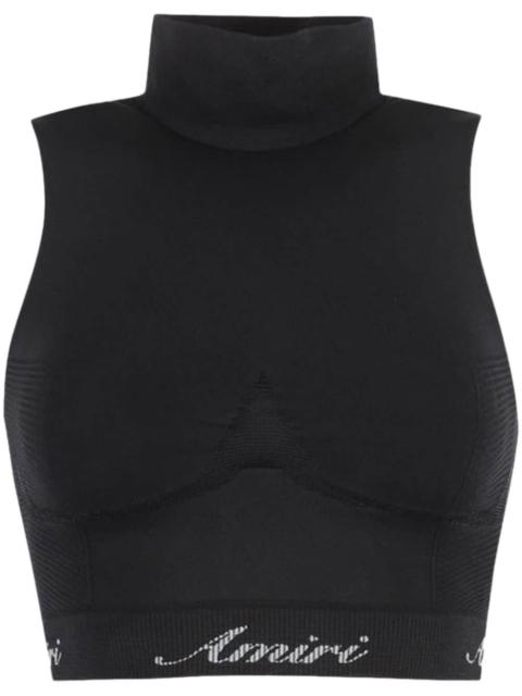 AMIRI logo-print crop top