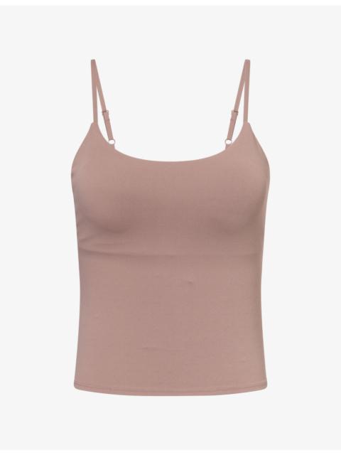 ADANOLA Logo-Print Stretch-Jersey Tank Top