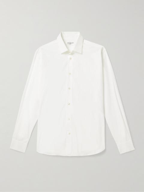 SAINT LAURENT Slim-Fit Cotton-Poplin Shirt