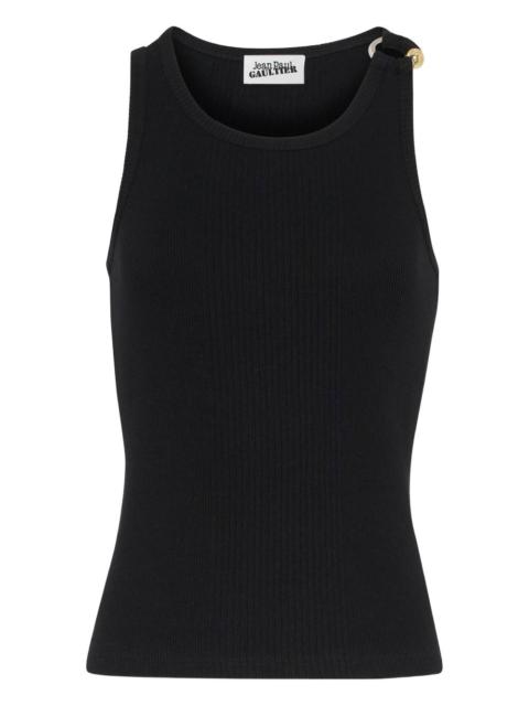 Jean Paul Gaultier ribbed cotton top