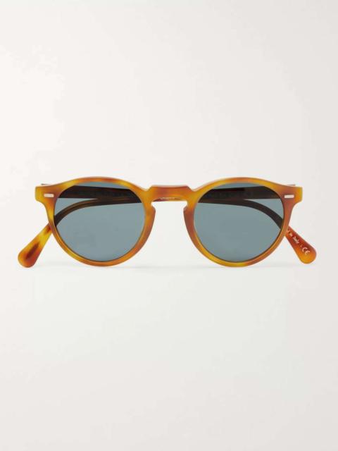 Oliver Peoples Gregory Peck Round-Frame Acetate Photochromic Sunglasses