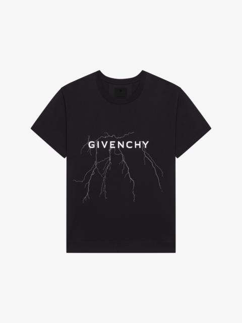 Givenchy BOXY FIT T-SHIRT IN COTTON WITH REFLECTIVE ARTWORK