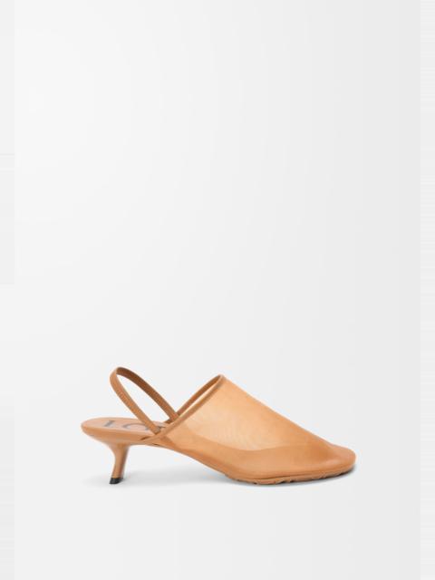 Loewe Petal slingback heel sandal in mesh