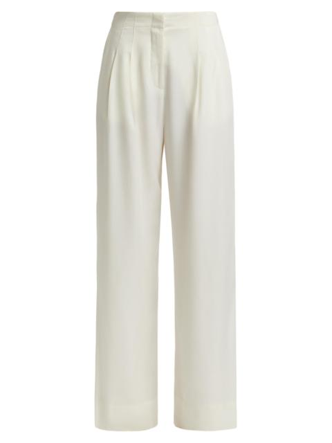MARIE OLIVER Women's Macbee Double-Pleated Pants - Ecru