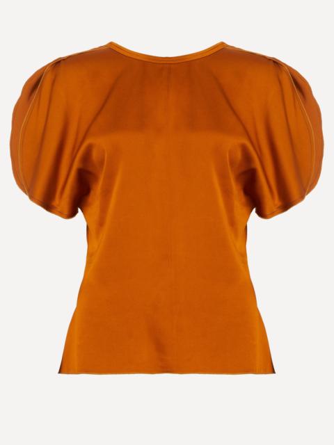 Bella Draped Satin Blouse