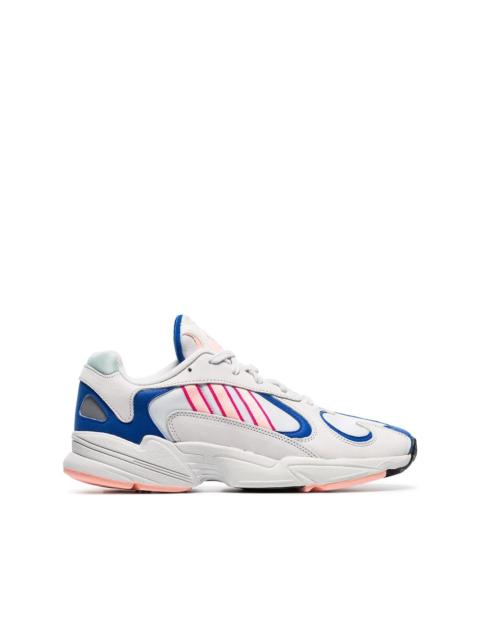 adidas 백색 Yung 1 Watermelon 가죽 낮은 정상 운동화