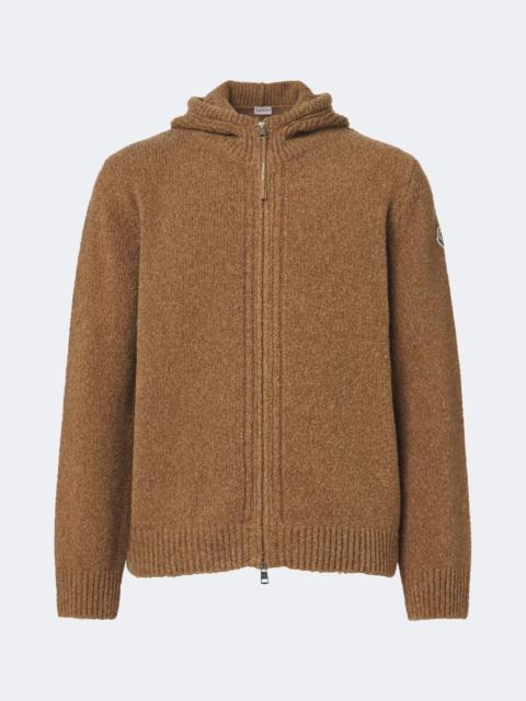 Moncler Bouclé wool-blend zip-up hoodie
