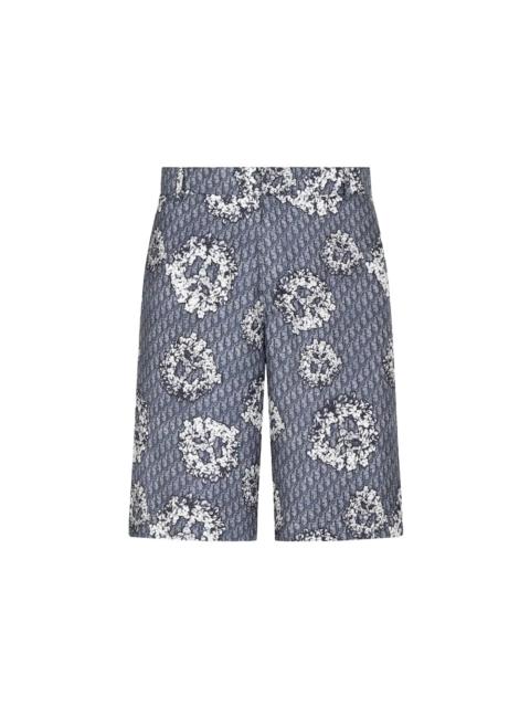 Dior Dior x Denim Tears Silk Twill Shorts Blue
