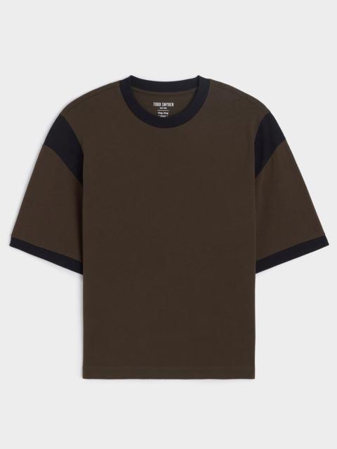 TODD SNYDER Boxy Jersey Ringer Tee