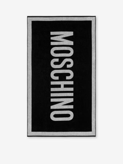 Moschino MAXI LOGO BEACH TOWEL
