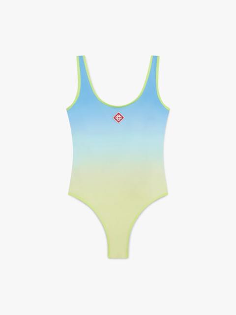 CASABLANCA Blue & Yellow Gradient Swimsuit | Casablanca Paris