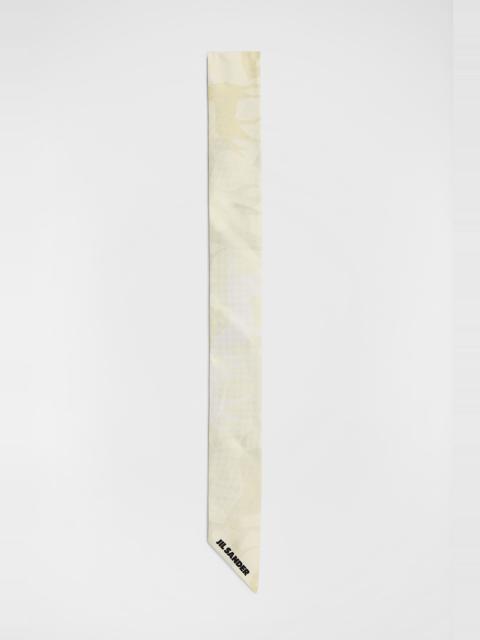 Jil Sander Horse Printed Silk Twilly