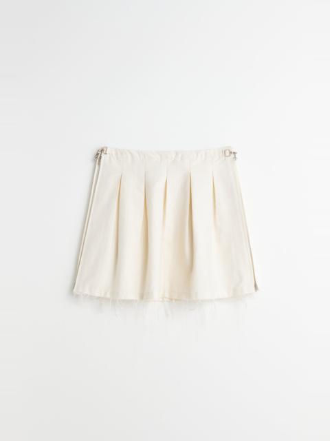 Our Legacy Object Skirt Natural Crinkled Cotton Nylon