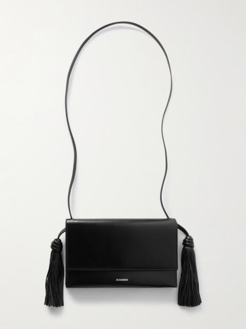 Jil Sander Tasseled Leather Shoulder Bag