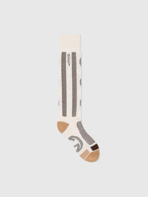 GUCCI Interlocking G stripe cotton socks