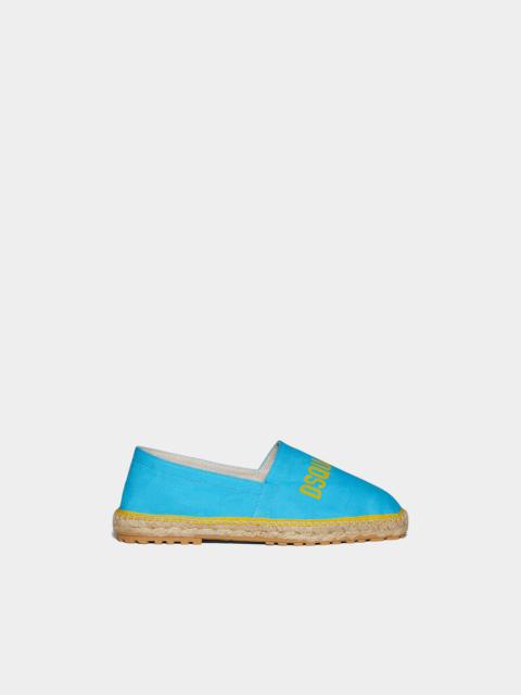 DSQUARED2 TECHNICOLOR FLAT ESPADRILLES