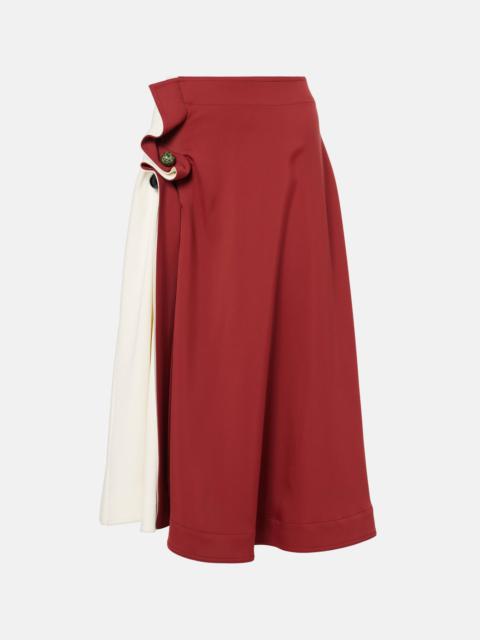 Bottega Veneta Intrecciato midi skirt